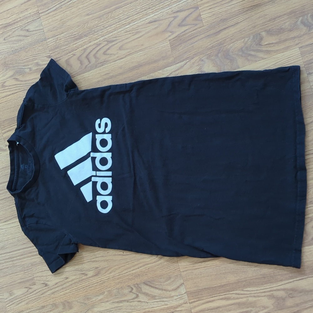 Adidas Dress T-shirt Dress Size X-Small black / white